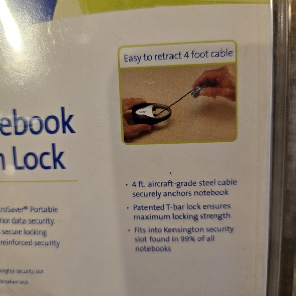Portable Notebook Combination Lock - Picture 6 of 6